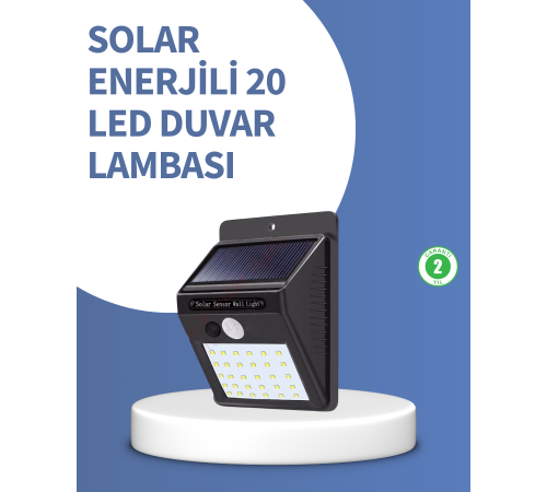 IP65 Dayanıklı Solar Enerjili Dış Cephe Aydınlatma