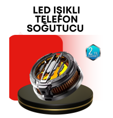 RGB Işıklı Sessiz Fanlı Telefon Soğutucu