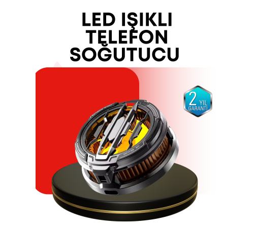 RGB Işıklı Sessiz Fanlı Telefon Soğutucu
