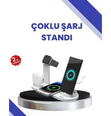 Masaüstü Düzenleyici 4’ü 1 Arada Kablosuz Şarj Aksesuarı