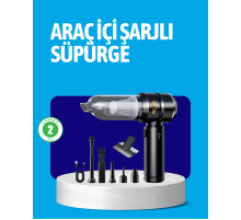 HEPA Filtreli Sessiz Çalışan Kablosuz Şarjlı Mini Süpürge
