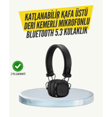 Ergonomik Konforlu Kablosuz Kulak Üstü Bluetooth Kulaklık