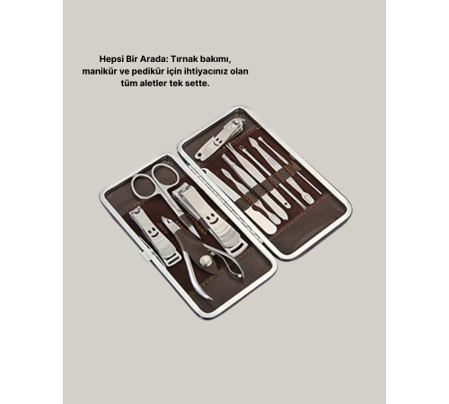 Taşınabilir Çok Fonksiyonlu Kişisel Bakım Seti El ve Ayak İçin