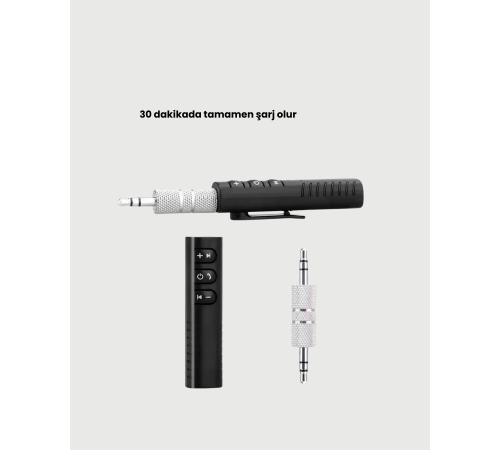 Hızlı Şarjlı Bluetooth Ses Alıcısı – Ev, Araç ve Ofis İçin