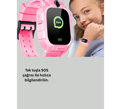 S10 Çocuk Akıllı Saati Konum Geçmişi ve Alarm Fonksiyonlu