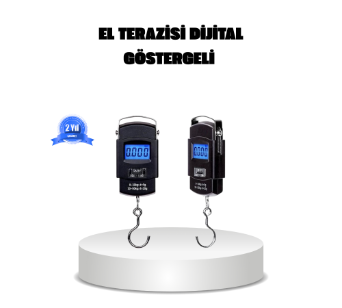 Dijital El Kantarı – 50 Kg Taşıma Kapasiteli, Taşınabilir Hassas Tartı