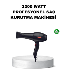 Profesyonel Saç Kurutma Makinesi – AC Motor, Soğuk Üfleme, 2 Hız Kademesi