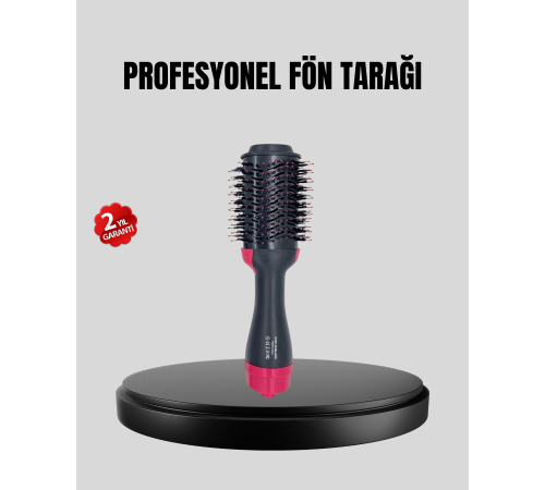 220°C Profesyonel Fön Tarağı – Negatif İyon Teknolojili, 3 Isı Kademeli, 1200W