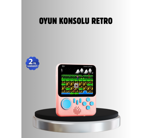Retro Oyun Konsolu – 3.5 İnç Ekran, 666 Klasik Oyun, TV Bağlantılı