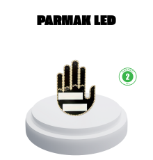 176 LED Amber Renkli El Hareketiyle Kontrol Edilen Motosiklet Dönüş Sinyali