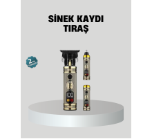 T Bıçaklı Profesyonel Saç ve Sakal Düzeltici – 8 Kılavuz Tarağı, 2’si 1 Arada Burun ve Sakal Trimmer