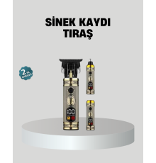 T Bıçaklı Profesyonel Saç ve Sakal Düzeltici – 8 Kılavuz Tarağı, 2’si 1 Arada Burun ve Sakal Trimmer