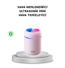 USB Bağlantılı LED Işıklı Hava Nemlendirici – Sessiz ve Kullanıcı Dostu Tasarım