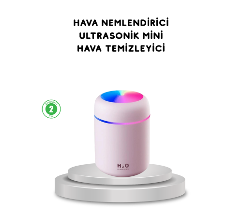 USB Bağlantılı LED Işıklı Hava Nemlendirici – Sessiz ve Kullanıcı Dostu Tasarım