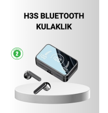 Ayna Ekranlı Bluetooth 5.1 Kablosuz Kulaklık – 3500 mAh Şarj Kutusu, Suya Dayanıklı