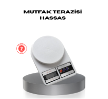 Hassas Dijital Mutfak Tartısı – 1g Doğruluk, LCD Ekran, Otomatik Kapanma