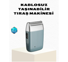 Şarjlı Kuru Kullanım Tıraş Makinesi – Kablosuz, Taşınabilir