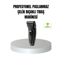 Profesyonel Şarjlı Saç ve Sakal Tıraş Makinesi – Çelik Bıçaklı, Ayarlanabilir Başlıklı, Kablosuz