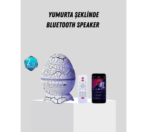 Dinozor Yumurta Gece Lambası Projektör – 14 Renk Seçeneği