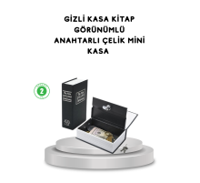 Gizli Kitap Kasa – Metal Gövdeli, Anahtarlı
