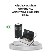Gizli Kitap Kasa – Metal Gövdeli, Anahtarlı