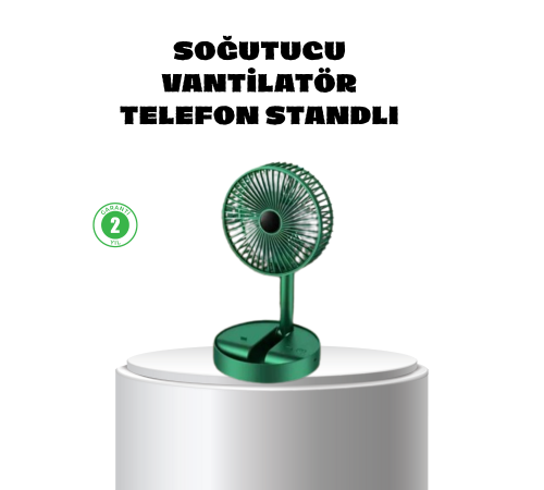 Katlanabilir Mini Fan – 3 Kademeli Soğutma, Şarjlı