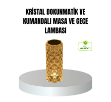 Kristal RGB LED’li Kumandalı Masa ve Gece Lambası – Renkli Işık Modlarıyla Şık Dekoratif Aydınlatma