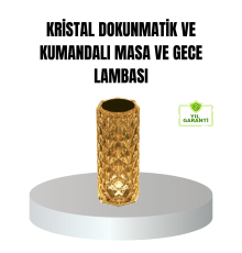 Kristal RGB LED’li Kumandalı Masa ve Gece Lambası – Renkli Işık Modlarıyla Şık Dekoratif Aydınlatma