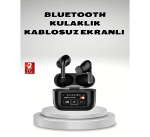 Aktif Gürültü Engelleme (ANC) Kablosuz Bluetooth Kulaklık – Dijital Ekranlı, Dokunmatik ve Uzun Pil Ömürlü