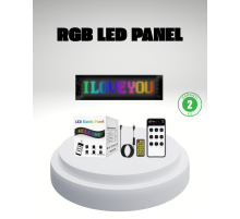 RGB LED Panel – Mobil Uyumlu, Yazı ve GIF Destekli, USB Bağlantılı Dekoratif Ekran
