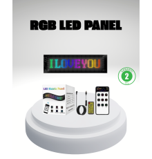 RGB LED Panel – Mobil Uyumlu, Yazı ve GIF Destekli, USB Bağlantılı Dekoratif Ekran