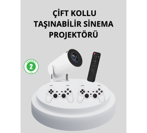 Wi-Fi 6 ve Bluetooth 5.0 Destekli 4K Akıllı Projeksiyon Cihazı