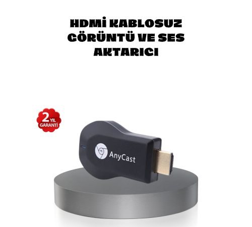 M9 Plus Kablosuz HDMI Görüntü Aktarıcı – Tak Çalıştır, iOS Android Windows Uyumlu
