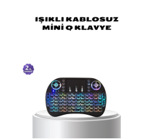 Işıklı Q Klavye – Entegre Touchpad, Ergonomik Tasarım ve Türkçe Karakter Desteği