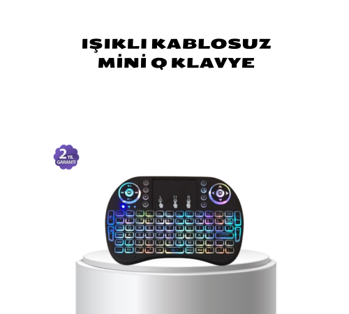Işıklı Q Klavye – Entegre Touchpad, Ergonomik Tasarım ve Türkçe Karakter Desteği