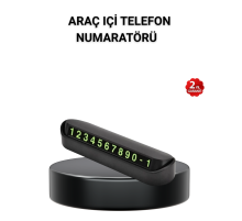 Alüminyum Kasa Gri Çevirmeli Araç İçi Telefon Numaratörü