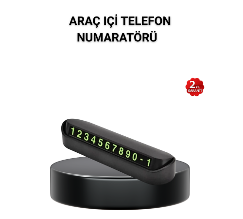 Alüminyum Kasa Gri Çevirmeli Araç İçi Telefon Numaratörü