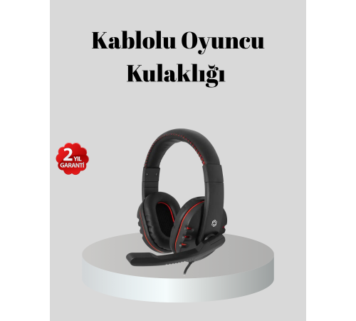 Stereo Ses Destekli Mikrofonlu  Kulaklık – Yumuşak Pedli