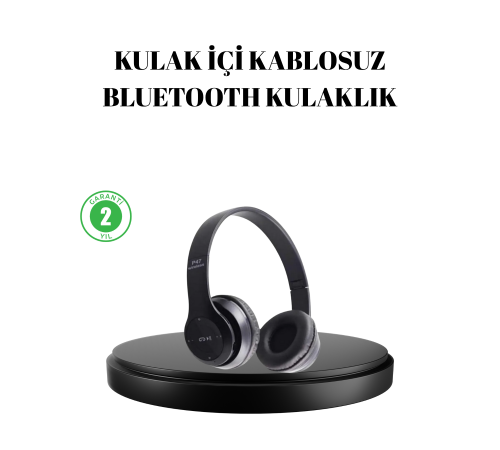 Bluetooth 5.0 Kablosuz Kulaklık – Extra Bass, TF Kart Desteği, 3.5mm AUX Girişli