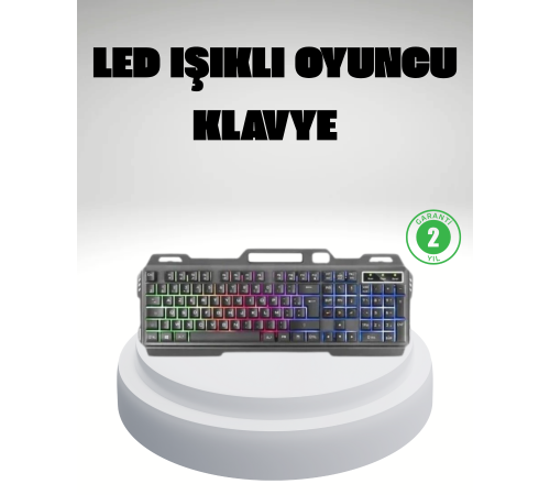 RGB Işıklı  Klavye Mouse Seti – Türkçe Q, Ayarlanabilir DPI, Ergonomik ve Dayanıklı Tasarım