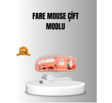 Çift Modlu Kablosuz Bluetooth 5.0 + 2.4GHz Mouse – 3 Cihaz Bağlantılı, Hızlı Geçiş Düğmeli