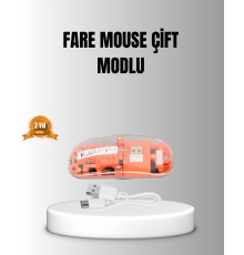 Çift Modlu Kablosuz Bluetooth 5.0 + 2.4GHz Mouse – 3 Cihaz Bağlantılı, Hızlı Geçiş Düğmeli