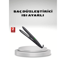 Isı Ayarlı Saç Düzleştirici Titanyum Seramik Plaka, Dijital Ekran