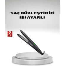 Isı Ayarlı Saç Düzleştirici Titanyum Seramik Plaka, Dijital Ekran