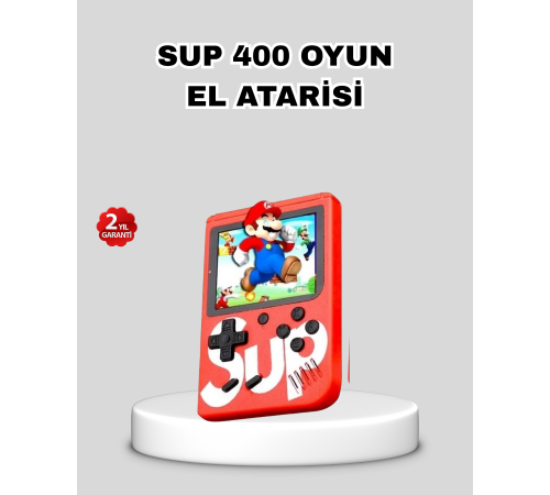 SUP Retro El Konsolu – 500 Oyun, 2 lu, 3 İnç Ekran, Taşınabilir Şarjlı Atari