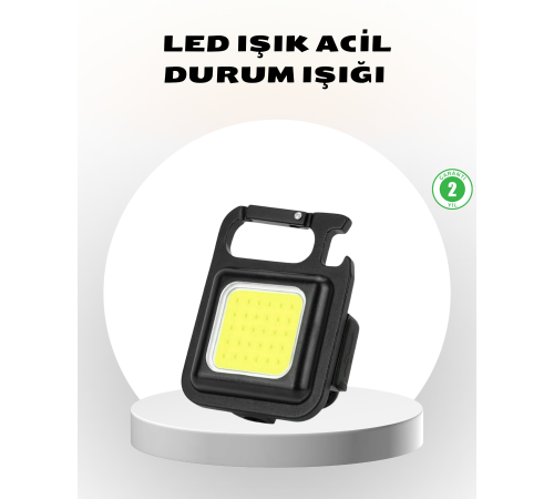 Süper Parlak 800 Lümen LED Fener – USB Şarjlı, 3 Işık Modlu, Mini Taşınabilir ve Anahtarlık Tipi