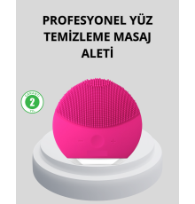 Şarjlı Su Geçirmez Yüz Temizleme ve Masaj Aleti – 3 Fonksiyonlu