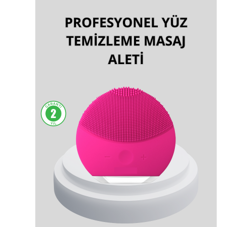 Şarjlı Su Geçirmez Yüz Temizleme ve Masaj Aleti – 3 Fonksiyonlu
