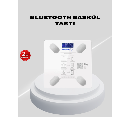 Akıllı Bluetooth Tartı – 8 Farklı Ölçüm Verisi, Otomatik Kişi Tanıma