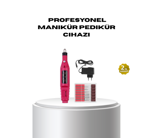Profesyonel Tırnak Matkap Makinesi – USB Şarjlı, Ayarlanabilir Hız, Düşük Titreşimli ve Sessiz Çalışma